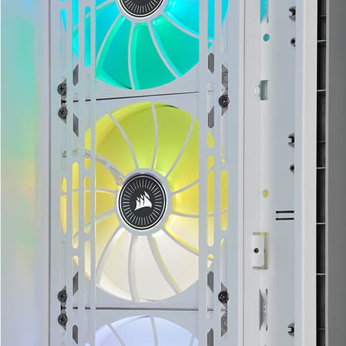 Corsair iCUE ML120 RGB Elite Premium 120mm PWM Magnetic Levitation Triple Fan Kit (White)